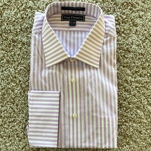 NWT Paul Fredrick Purple Striped Men's Shirt